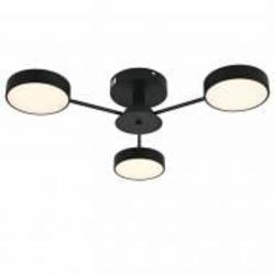 Люстра светодиодная Victoria Lighting с пультом 46 Вт черный Wood/PL3 black