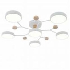 Люстра светодиодная Victoria Lighting с пультом 115 Вт белый/дерево Hindi/PL6 white