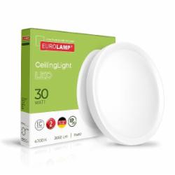 Светильник настенно-потолочный Eurolamp LED Easy click 30 см 30 Вт белый LED-NLR-30/40(GM)