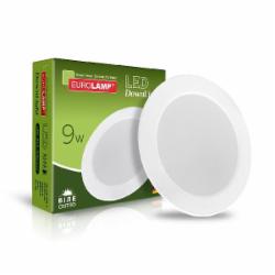 Светильник точечный Eurolamp Downlight 9 Вт белый LED-DLR-9/4(new)