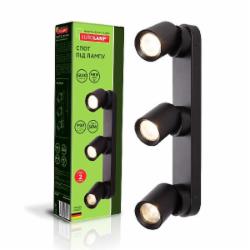 Спот Eurolamp 3x30 Вт GU10 черный LH3-LED-GU10(black)new