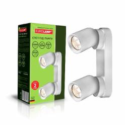 Спот Eurolamp 2x30 Вт GU10 белый LH2-LED-GU10(white)new
