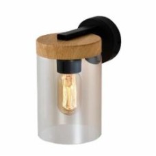 Бра Candellux WELS 1x40 Вт E27 черный/коричневый/прозрачный 21-21953