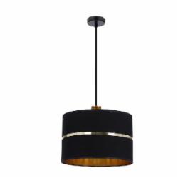 Люстра подвесная Candellux Assam 1x60 Вт Е27 черный/золото 31-17444
