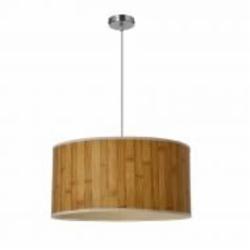 Люстра подвесная Candellux TIMBER 1xE27 коричневый/никель 31-56699