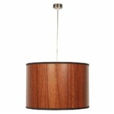 Люстра подвесная Candellux TIMBER 1x60 Вт E27 никель/коричневый 31-56743