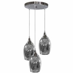 Люстра подвесная Candellux MARINA 3x60 Вт E27 хром 33-60181