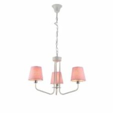 Люстра подвесная Candellux YORK 3x60 Вт E14 белый/розовый 50203097