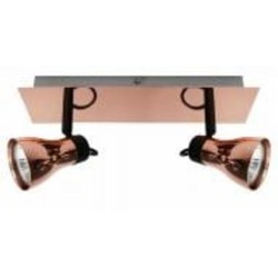 Спот Candellux ANGUS 2x50 Вт GU10 черный/медь 92-60532
