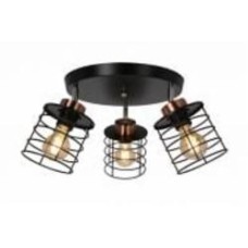 Спот Candellux Glob 3x40 Вт E27 черный/медь 98-00392