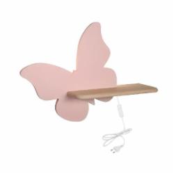 Светильник настенный Candellux BUTTERFLY 1x5 Вт бежевый/розовый 21-85177