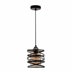 Люстра подвесная Candellux ELUNA 1x60 Вт E27 черный 31-09548