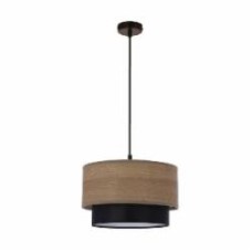 Люстра подвесная Candellux Ruben 1x60 Вт E27 черный/коричневый 31-21656