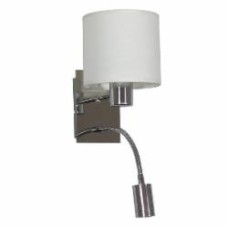 Светильник настенный Candellux SYLWANA 2x40 Вт E14 белый/хром 21-28648