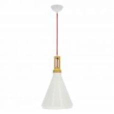 Светильник подвесной Candellux ROBINSON 1x60 Вт /E27 белый/коричневый 31-37695