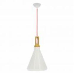 Светильник подвесной Candellux ROBINSON 1x60 Вт /E27 белый/коричневый 31-37695