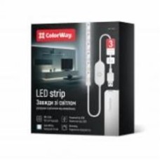 Лента светодиодная ColorWay 3 м с питанием от USB белый 7 Вт IP20 5 В холодный CW-LD03