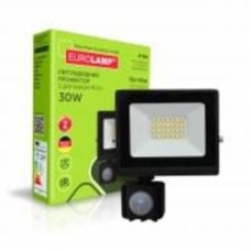 Прожектор светодиодный Eurolamp 30 Вт IP65 черный LED-FL-30/65(sensor)