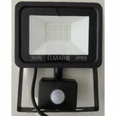 Прожектор с датчиком движения Elmar 30 Вт IP65 черный LFLT.68.30.6400.IP65.S.1