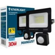 Прожектор с датчиком движения Enerlight 30 Вт IP65 черный MANGUST30SMD80СS