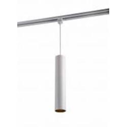 Трековый прожектор Jazzway PTR 2310 30° WH 400 мм на подвесе 1 м IP40 10 Вт 4000 К белый 5031500