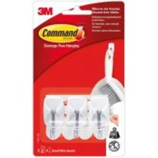 Крючок 3M Command 17067 для столовых приборов 0,225 кг 3 крючка 4 полоски