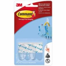 Крючок 3M Command малый прозрачный 2 шт. 17092CLR