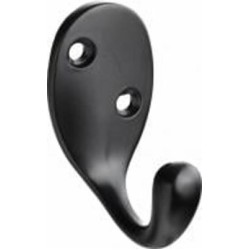 Крючок мебельный Larvij LK0102BL черный