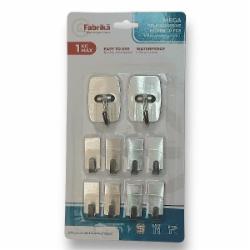 Набор клейких крючков Fabrika MEGA 10 шт. FK0229