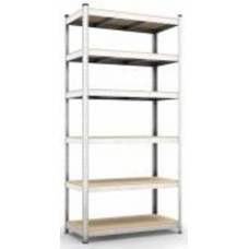 Стеллаж металлический Меткас Бюджет 2400x1200x600 мм оцинкованный ДСП полки 6 шт. цинк Стеллаж металлический Меткас Бюджет 2400x1200x600 мм оцинкованный ДСП полки 6 шт. цинк