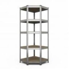 Стеллаж металлический Меткас Бюджет 1800x900x450 мм оцинкованный ДСП полки 5 шт. цинк