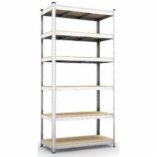 Стеллаж металлический Меткас Бюджет 2400x1200x600 мм оцинкованный МДФ полки 6 шт. цинк Стеллаж металлический Меткас Бюджет 2400x1200x600 мм оцинкованный МДФ полки 6 шт. цинк