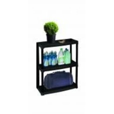 Стеллаж Artplast 900x600x300 мм черный пластик полки 3 шт. без покрытия