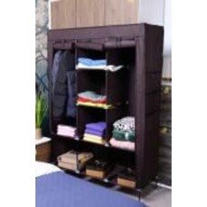 Тканевый шкаф LUNA HOME BROWNY с карманами 1720х1280х450 мм коричневый