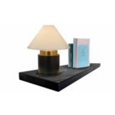 Полка декоративная MAYWOOD скрытого монтажа black wood 400x165x30 черный