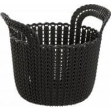 Корзина для хранения пластиковая Curver 226398 Knit XS круглый коричневый 190x190x230 мм