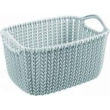 Корзина для хранения пластиковая Curver 226395 Knit XS прямоугольный голубой 140x175x250 мм