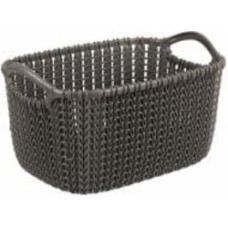 Корзина для хранения пластиковая Curver 226169 Knit XS прямоугольный коричневый 140x175x250 мм