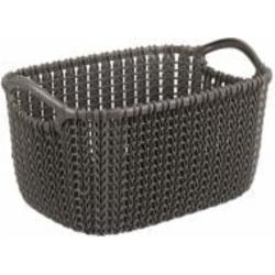Корзина для хранения пластиковая Curver 226169 Knit XS прямоугольный коричневый 140x175x250 мм
