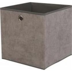 Короб для хранения LUNA HOME Comfort с люверсой темно-серый 270x270x270 мм