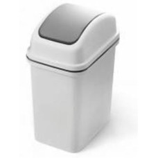 Ведро со съемной крышкой MVM 6 л серый BIN-12 6L GRAY