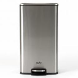 Ведро с крышкой MVM BIN-15 30L SS STEEL SQUARE 30 л стальной