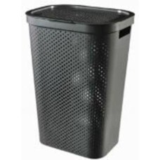 Корзина для белья Curver Infinity 440x350x600 мм 60 л темно-серый