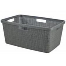 Корзина для белья плетеная Curver 245981 Jute 46 л темно-серый 260x390x590 мм