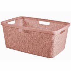 Корзина для белья Curver Jute 46 л розовый