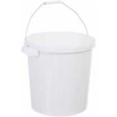 Ведро Poliplast с металлической ручкой (пищевой пластик) 20 л белый