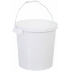 Ведро Poliplast с металлической ручкой (пищевой пластик) 20 л белый