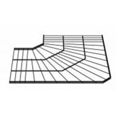 Полка угловая Kolchuga 606x406 мм черный