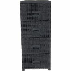 Комод RIO 8508BR на 4 шухляды KNIT антрацит 894x386x431 мм