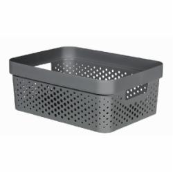 Корзина универсальная Curver 245679 Infinity 11 л темно-серый 140x360x270 мм
